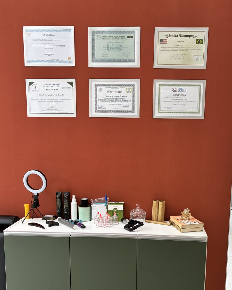 Certificados da Seichelle no consultório
